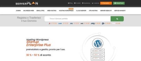 Verifica disponibilità del dominio su serverplan